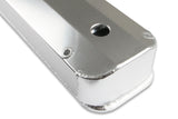 Mr Gasket Fabricated Aluminum Valve Covers - Silver Finish - 6874G