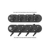 Holley 241-182 2-Piece Finned Valve Cover - Gen III/IV LS - Satin Black Machined