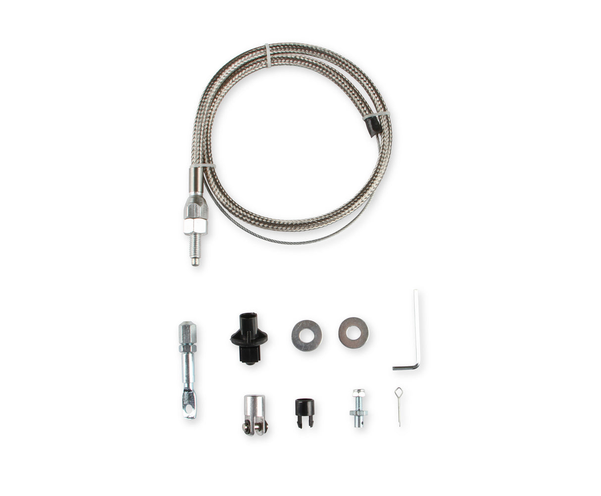 Mr Gasket Throttle Cable Kit - Stainless Steel Braided - 5657