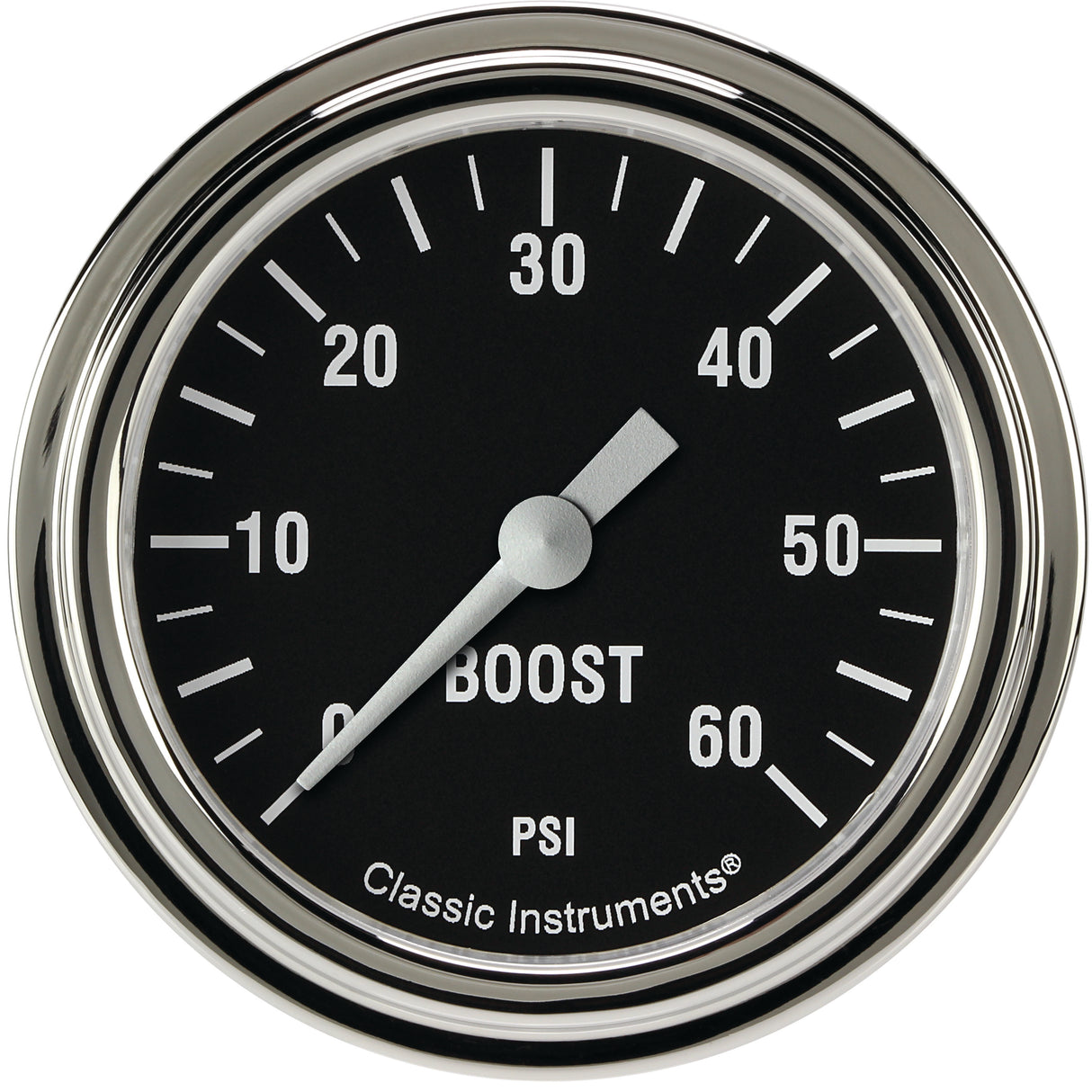 Classic Instruments Hot Rod 2-5/8" Boost Gauge (60 PSI) - HR343SLF
