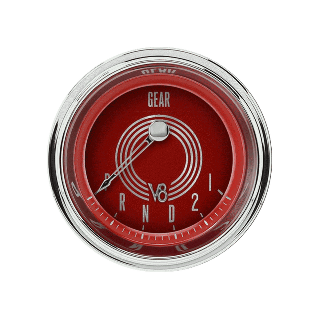 Classic Instruments V8 RED STEELIE 2IN GEAR SEL - V8RS07SLC