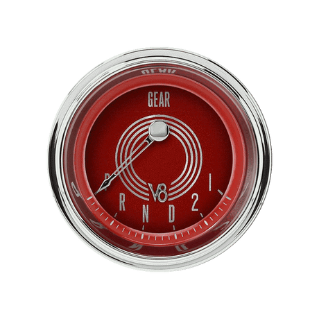 Classic Instruments V8 RED STEELIE 2IN GEAR SEL - V8RS07SLF