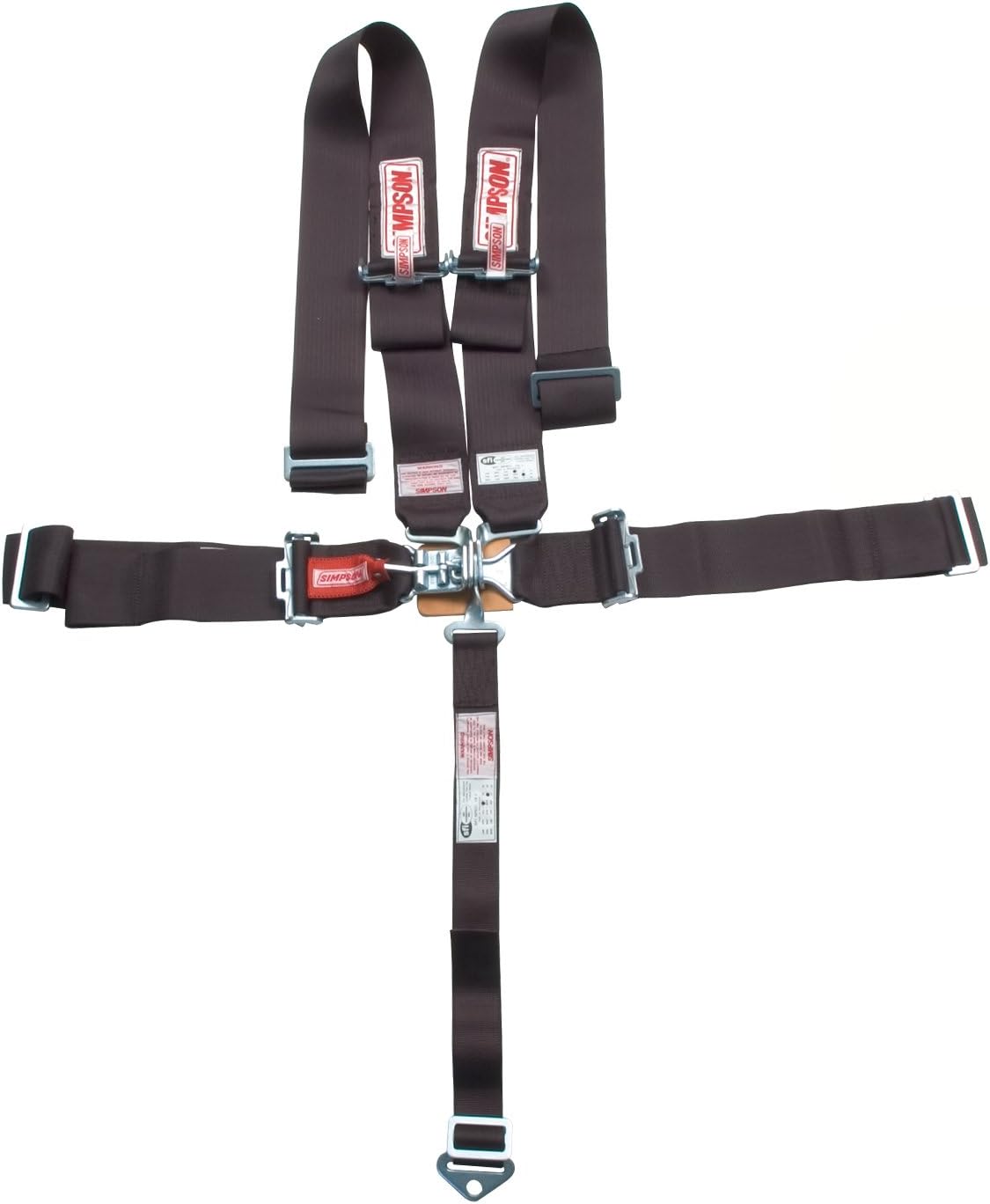 Simpson Latch and Link Lap Wrap-Around 5-Point Pull-Down Harness - 29064BKH