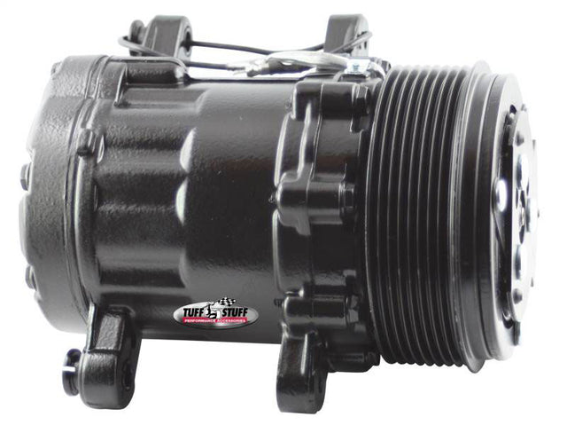 Tuff Stuff Sanden Style A/C Compressor, Black - TUF4517NC8GBLA TUF4517NC8GBLA