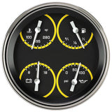 Classic Instruments AUTO CROSS YELLOW 5IN QUAD 240-33 - AX75YSLF