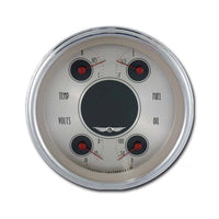 Classic Instruments All American Nickel 4-5/8" Quad Gauge - AN75SLC