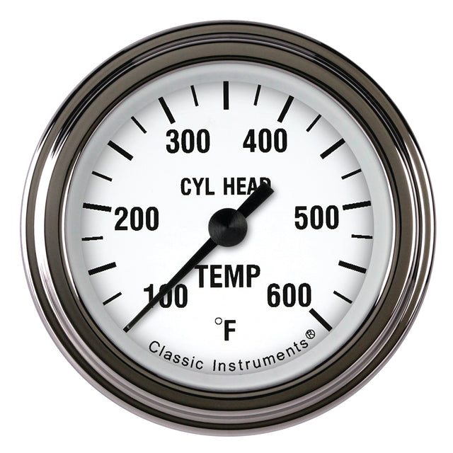 Classic Instruments White Hot 2 1/8" Cylinder Head Temp. Gauge - WH197SLF