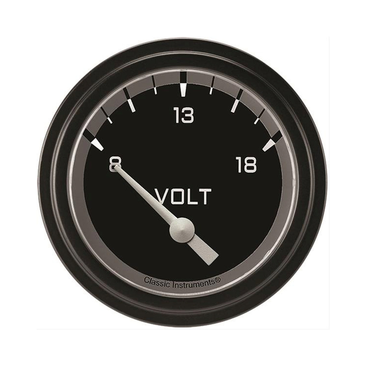 Classic Instruments Autocross Gray 2 5/8" Volt Gauge - AX230GBLF