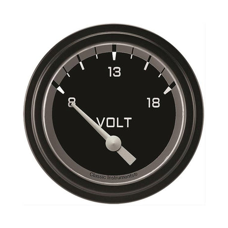 Classic Instruments Autocross Gray 2 5/8" Volt Gauge - AX230GBLF