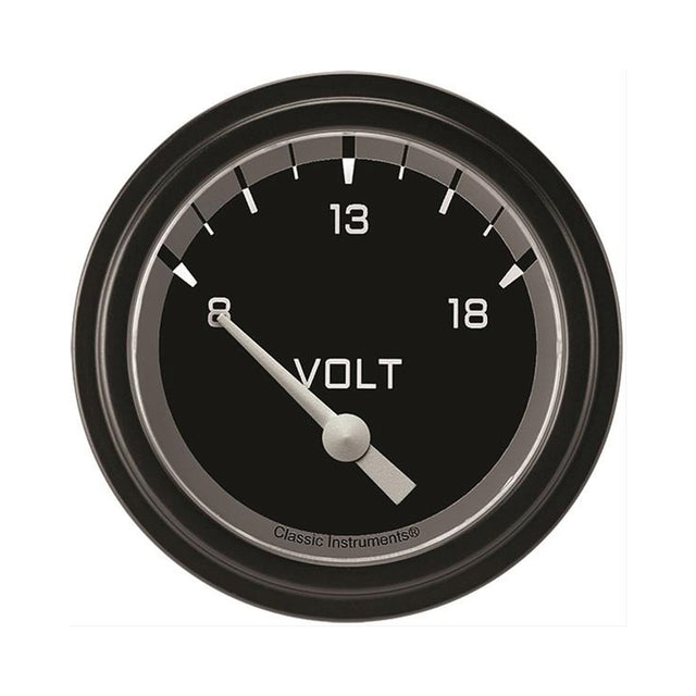 Classic Instruments Autocross Gray 2 5/8" Volt Gauge - AX230GBLF