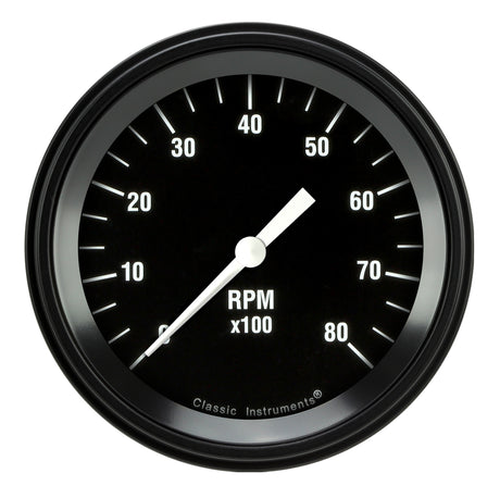 Classic Instruments HOT ROD 3IN TACH 8000 RPM - HR80BLF