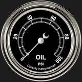 Classic Instruments Traditional 2 5/8" Oil Pressure Gauge - TR381SLF