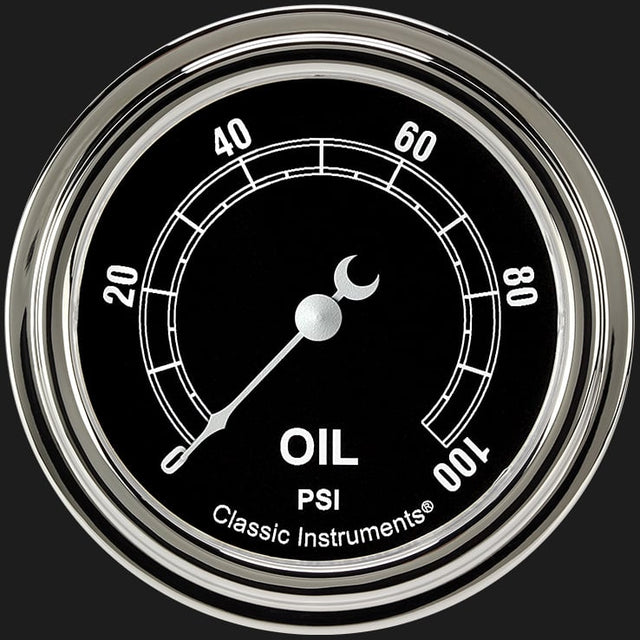 Classic Instruments Traditional 2 5/8" Oil Pressure Gauge - TR381SLF