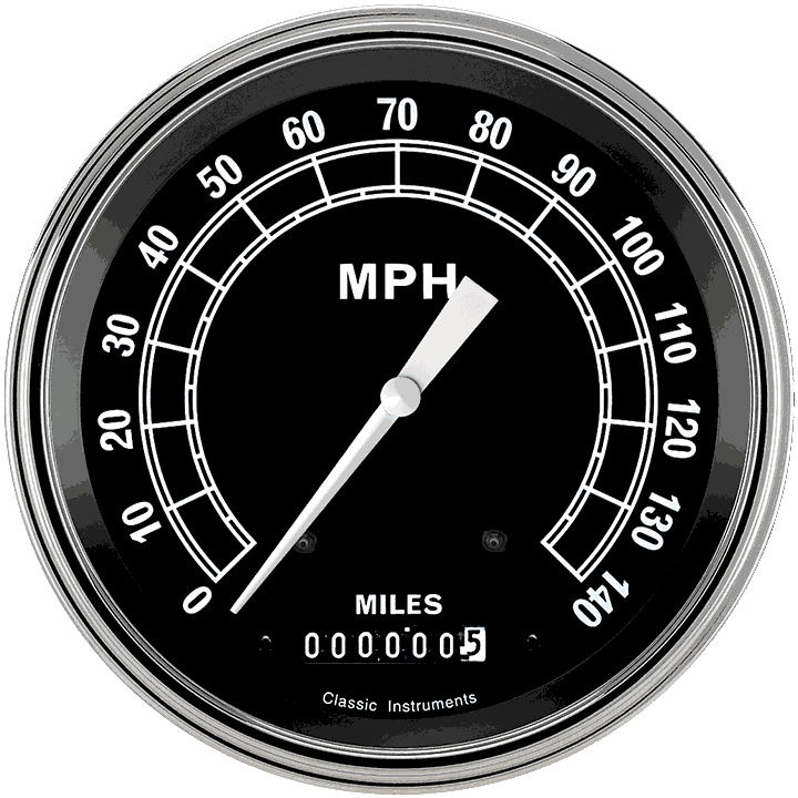 Classic Instruments Traditional 4 5/8" Speedometer - TR56SLF