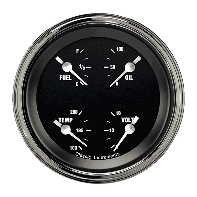 Classic Instruments HOT ROD 3IN QUAD 0-90 - HR79SLC