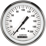 Classic Instruments White Hot 4 5/8" Speedometer - WH58SLF