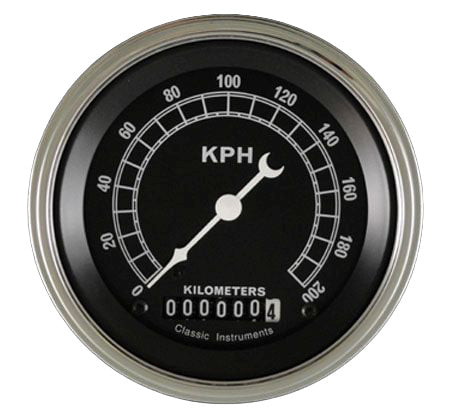 Classic Instruments Traditional 3-3/8" Speedometer Gauge - TR59SLF
