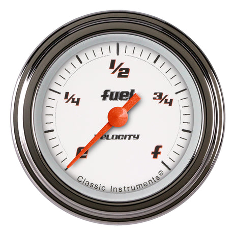 Classic Instruments VELOCITY WHITE 2IN FUEL PROGRAMERICAN - VS109WSLF