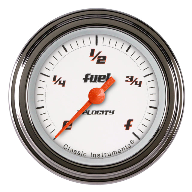 Classic Instruments VELOCITY WHITE 2IN FUEL PROGRAMERICAN - VS109WSLF