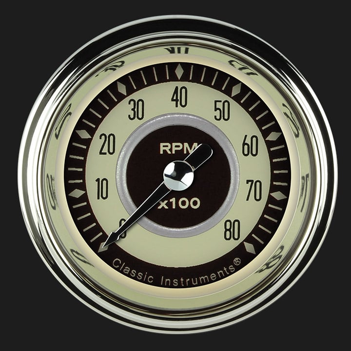 Classic Instruments Nostalgia VT 2 1/8" Tachometer - NT183SHC