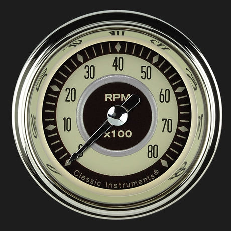 Classic Instruments Nostalgia VT 2 1/8" Tachometer - NT183SHC