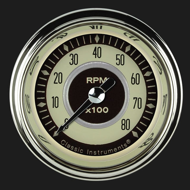 Classic Instruments Nostalgia VT 2 1/8" Tachometer - NT183SHC