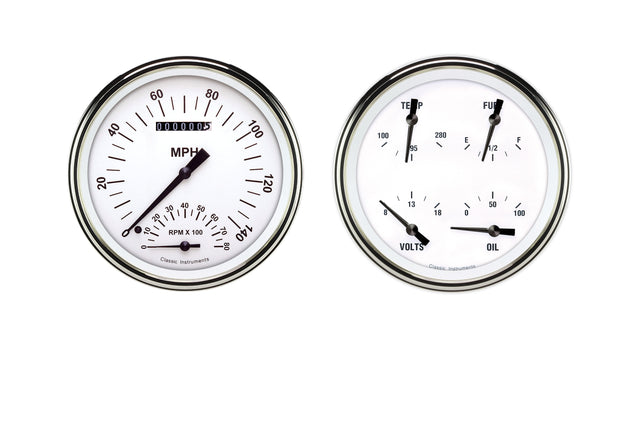 Classic Instruments WHITE HOT 5IN SPEEDTACH & QUAD - WH62SLC