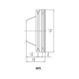 Mr Gasket Crankshaft Pulley - Chrome - Double Groove - 4977