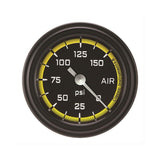 Classic Instruments Autocross Yellow 2-1/8" Air Pressure Gauge - AX118YBLF