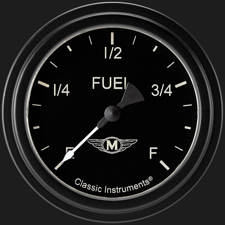 Classic Instruments Moal Bomber 2 5/8" Fuel Gauge - MA309BLF