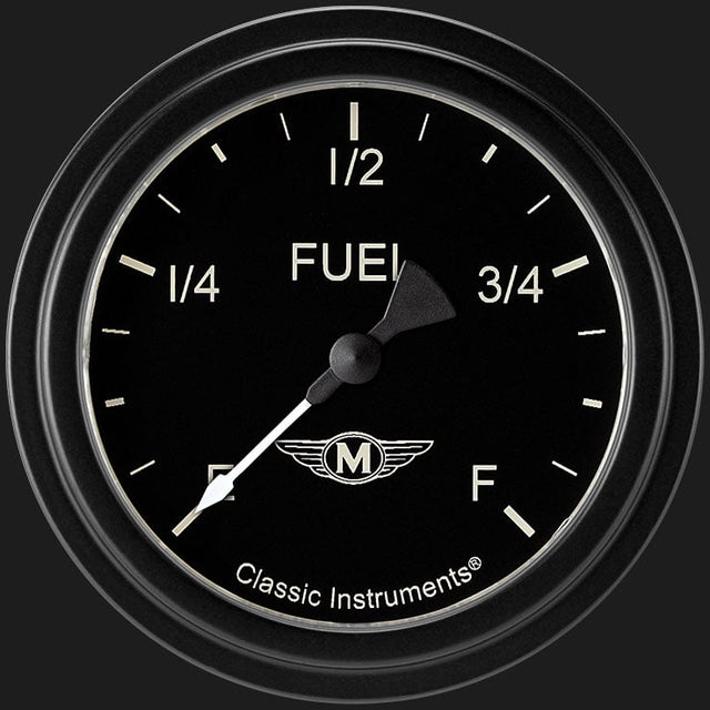 Classic Instruments Moal Bomber 2 5/8" Fuel Gauge - MA309BLF