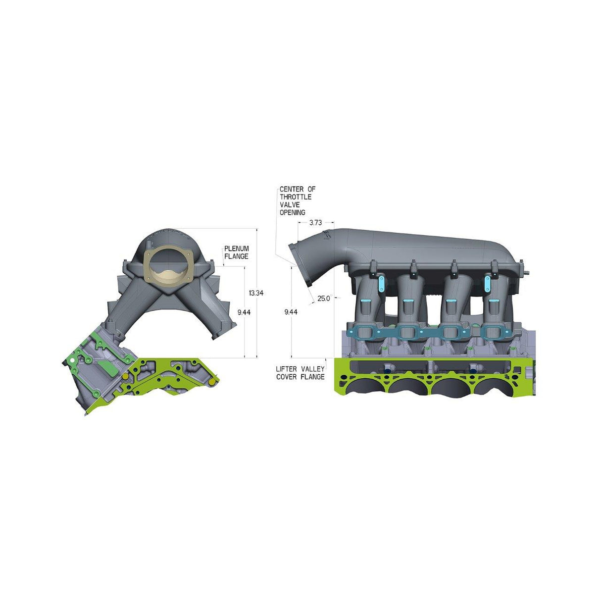 Holley 300-140 Hi-Ram Intake Manifold - GM LT1