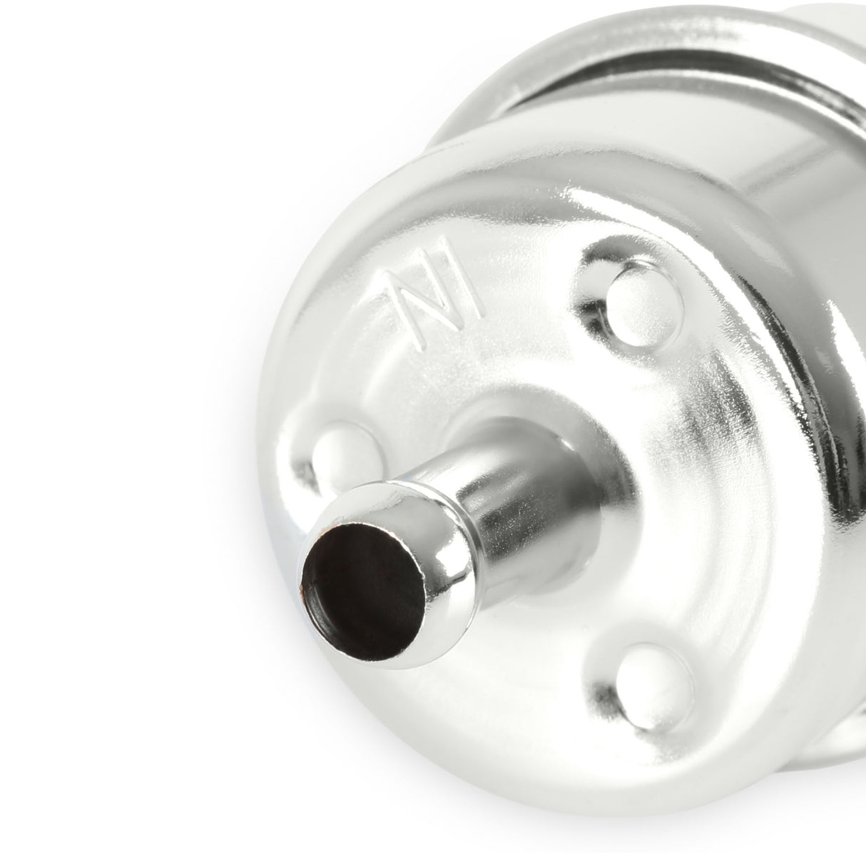 Mr Gasket Chrome Fuel Filter - Fits 3/8 Inch Hose - 9746