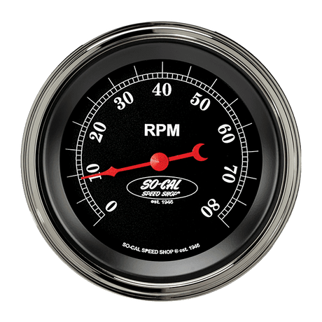 Classic Instruments So-Cal 3 3/8" Tachometer - SC80SLC