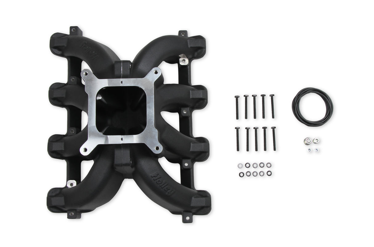 Holley 300-256BK Single Plane Split-Design Race Intake Manifold- GM LS1/LS2/LS6- Black