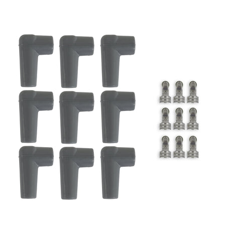 MSD Boot & Terminal Kit 90 Deg Short HEI Gray - 8848
