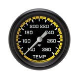 Classic Instruments AutoCross Yellow 2-5/8" Full Sweep Water Temp Gauge - AX326YBPF-04