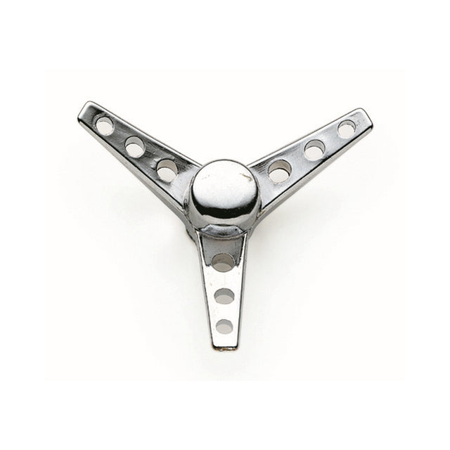 Mr Gasket Air Cleaner Wing Nut - Tri-Bar - Chrome - 9868
