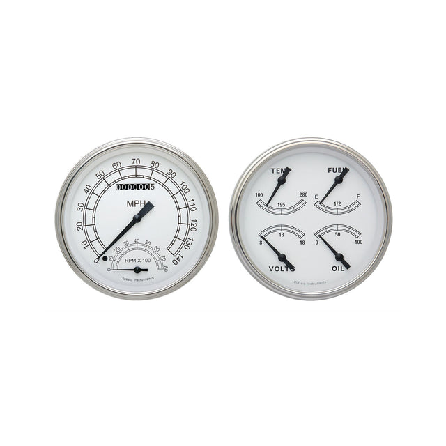 Classic Instruments CLASSIC WHITE 5IN SPEEDTACH & QUAD-GM - CW62SLC