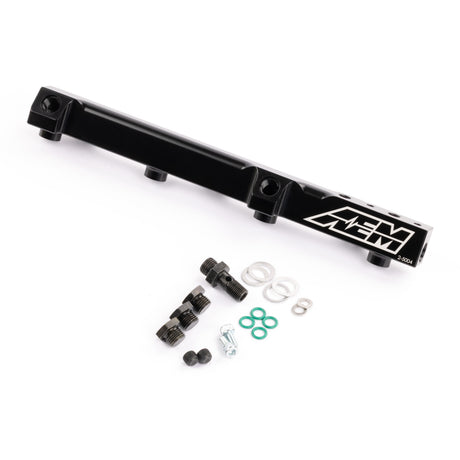 AEM High Volume Fuel Rail. Black. Honda - 25-104BK