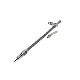 B&M Auto Transmission Dipstick & Tube - Billet Aluminum/Stainless Steel Braided - 22166