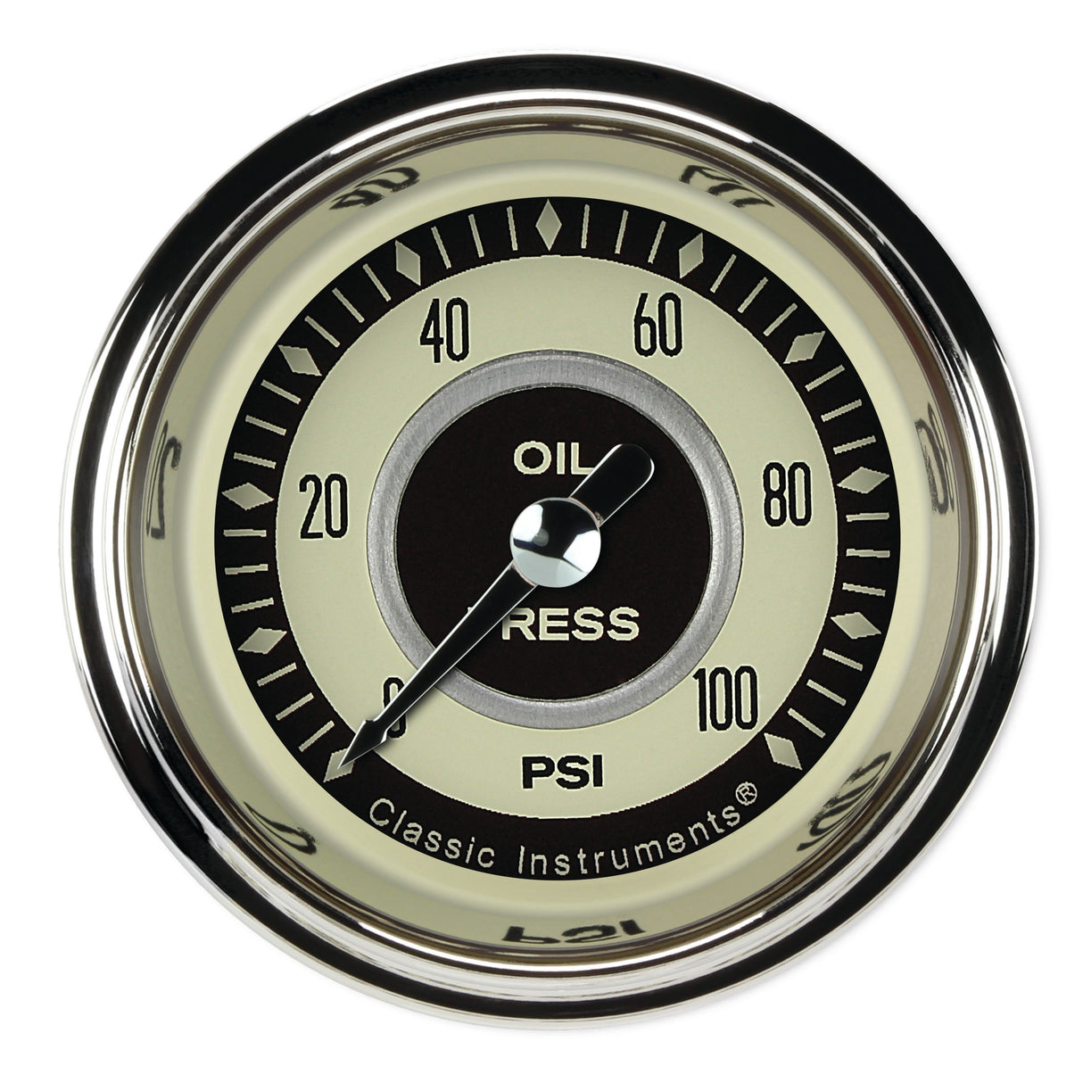 Classic Instruments Nostalgia VT 2-1/8" Oil Pressure Gauge - NT181SHC