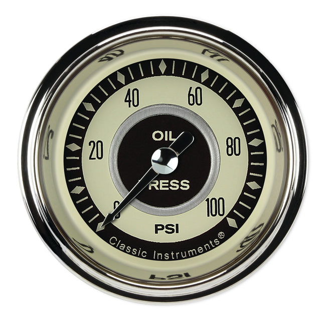 Classic Instruments Nostalgia VT 2-1/8" Oil Pressure Gauge - NT181SHC