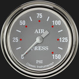 Classic Instruments Silver Gray 2 5/8" Air Pressure Gauge - SG318SLF