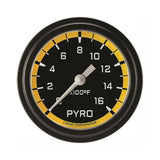 Classic Instruments Autocross Yellow 2 5/8" Exhaust Gas Temp. Gauge - AX398YBLF