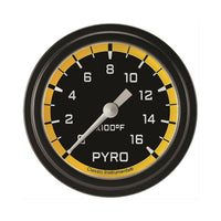 Classic Instruments Autocross Yellow 2-5/8" Exhaust Gas Tempature Gauge - AX398YBLF
