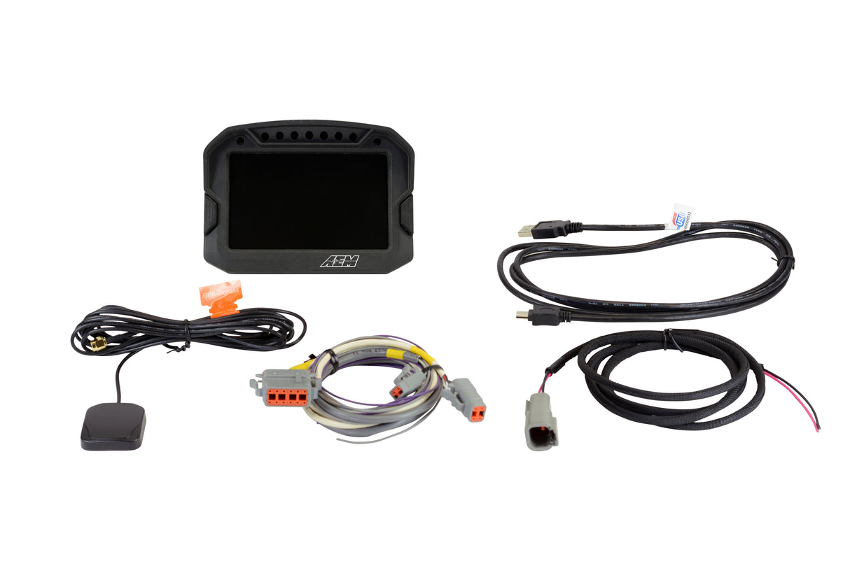 AEM CD-5LG Carbon Logging Display with Internal GPS - 30-5603