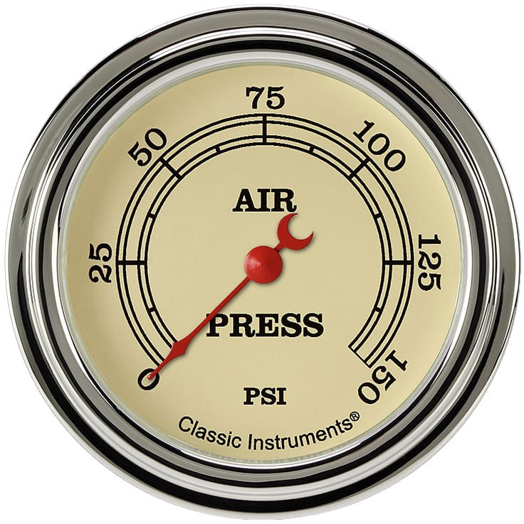Classic Instruments Vintage 2-5/8" Air Pressure Gauge - VT318SLF