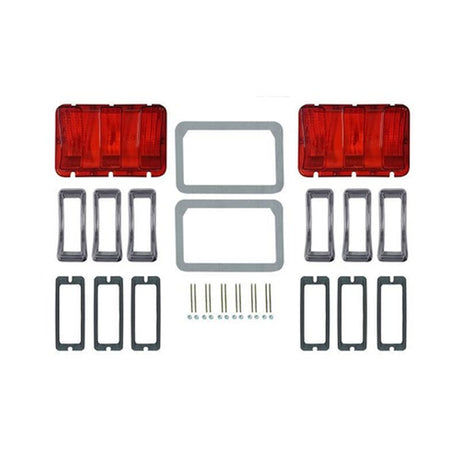 Scott Drake Concours Tail Lamp Bezel and Lens Master Kit, Concours - KIT-ELC-5-DLX