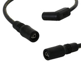 ACCEL Custom Wire Set - 1999-2008 Buell All Models / 1999-2017 Dyna FXD (Carb or FI) - 8MM - Black - 171097-K